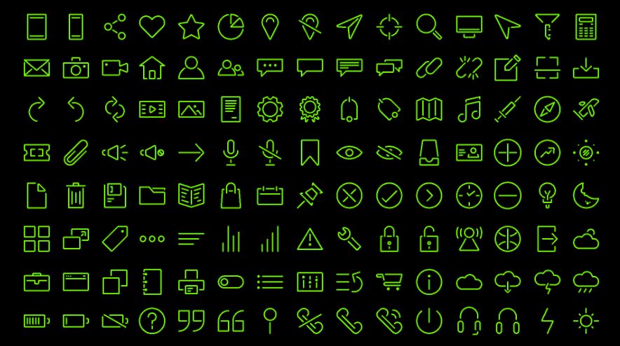 120 Stroke Icons (EPS, FIGMA, SVG)