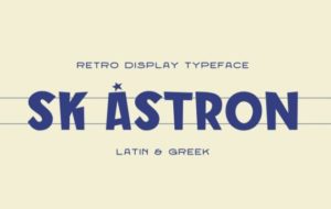 SK Astron Retro Display Font