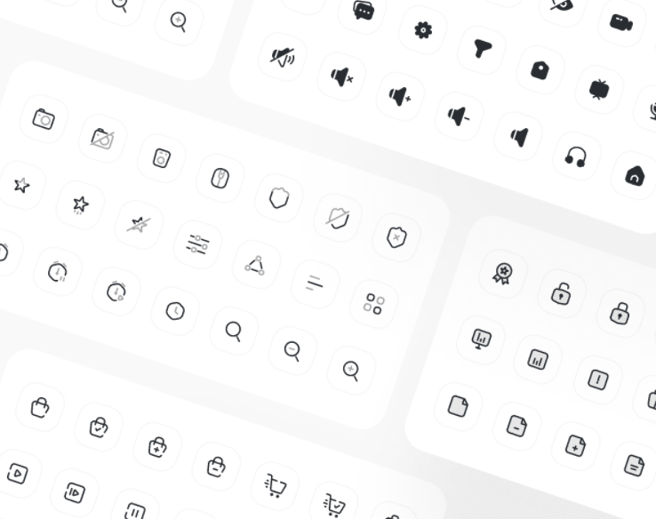 970+ Editable Icons Pack Figma