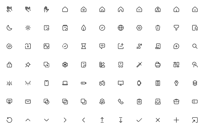 100+ Vector Outline Icons (Figma)