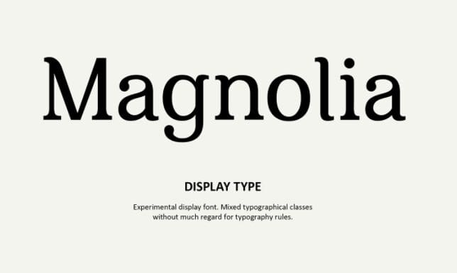 Magnolia Type Display Font