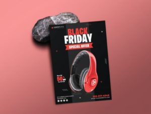 Black Friday Flyer Mockup PSD