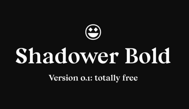 Shadower Display Font