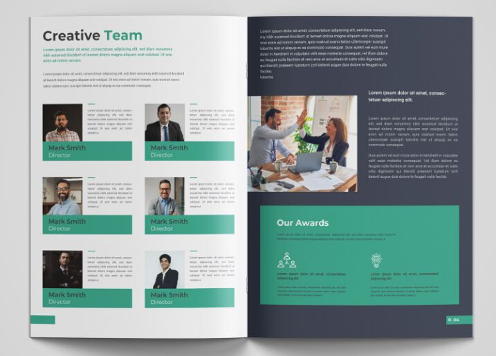 Company Profile Brochure Design Template Vector