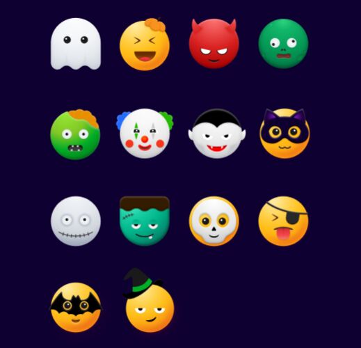 3D Halloween Emoji Figma