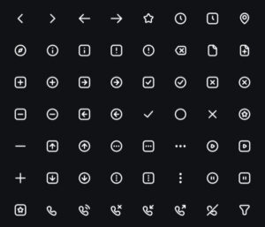 180+ Filled & Outlined Icons Figma