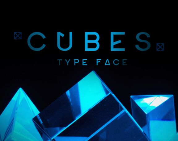 CUBES Display Font