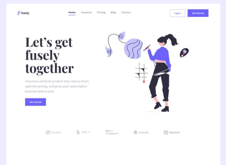 Pretty Clean Landing Page Design Figma