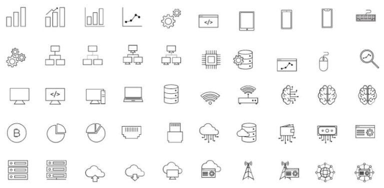 50 Technology Icons Pack