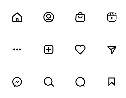Tổng hợp 50 mẫu Icon font Instagram được yêu thích nhất