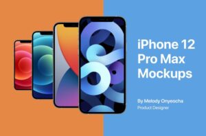 Various iPhone 12 Pro Max Figma Mockups