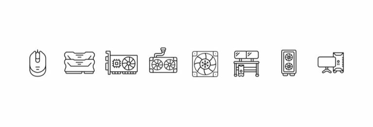 8 Gaming PC Icons Figma