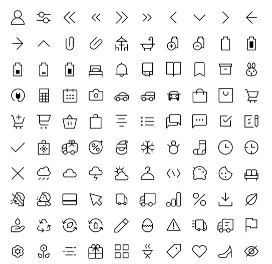 220 E-Commerce Icons Pack