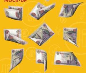 10 Realistic Banknote Mockups PSD