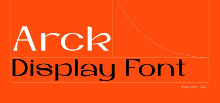 Arck Display Font