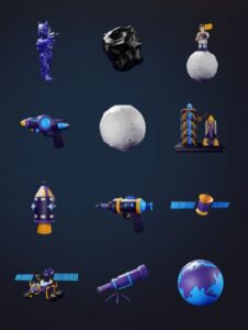 Cosmic Space Station 3D Model Figma