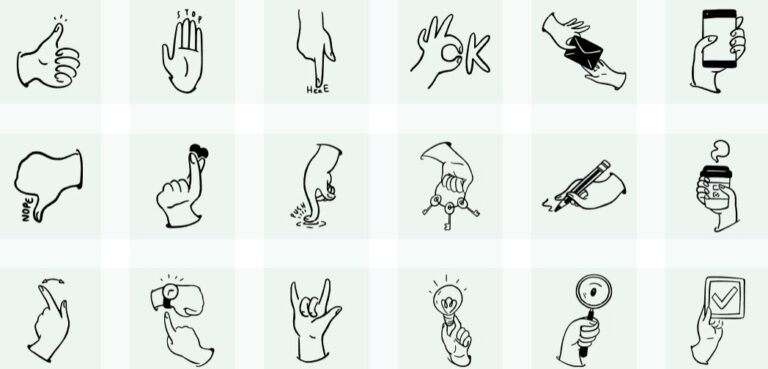 18 Hand Illustrations