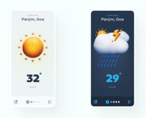 6 Weather 3D Icons Figma