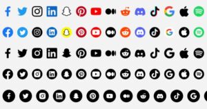 20+ Social Media Icons With Variants