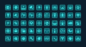 50+ Elegant Game Icons Figma