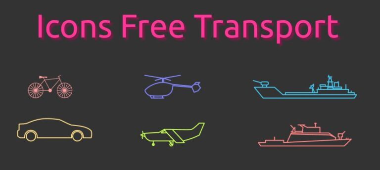 10+ Transport Line Icons Figma