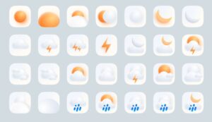 28 Weather Vector Icons Figma