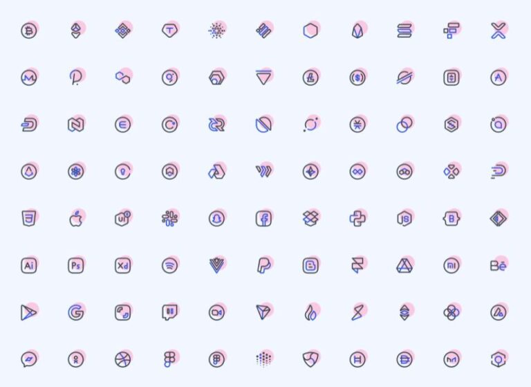 180+ Minimal Duotone UI Icons