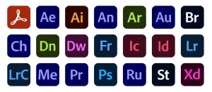 Adobe Creative Cloud Apps Icons Set