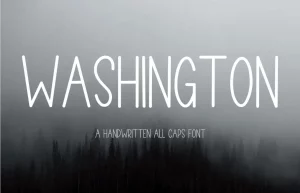 WASHINGTON Handwritten Font