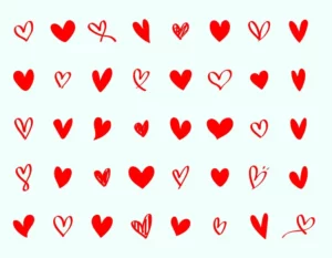 Hand Drawn Vector Hearts Figma