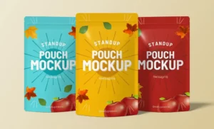 Stand-Up Pouch Mockups PSD