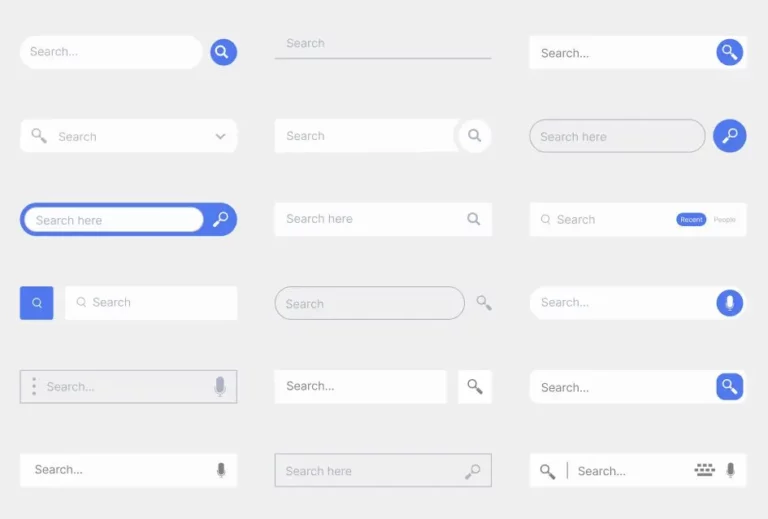 Search Field UI Kit Figma