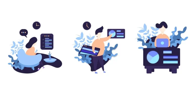 Flat Task Management Illustrations Figma