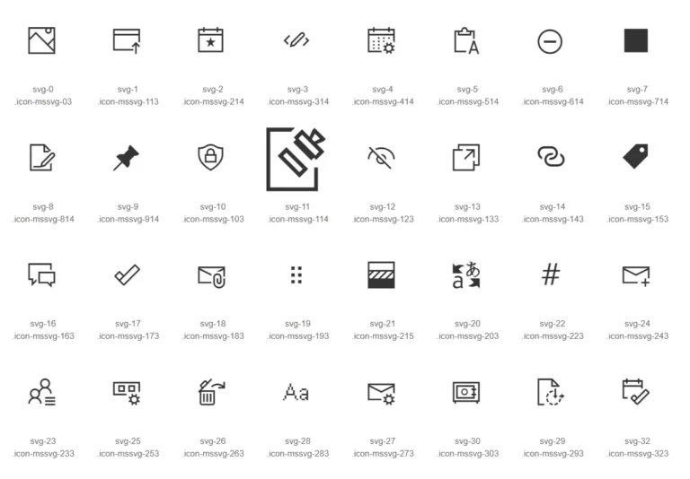 Microsoft Web Control Icons