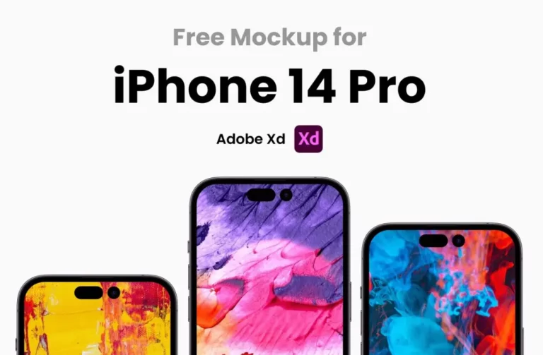 iPhone 14 Pro Mockup Adobe XD