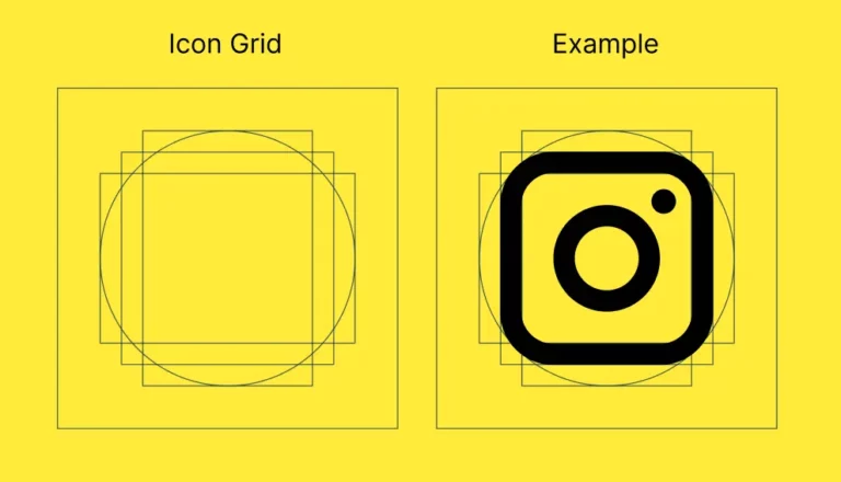 Minimal App Icon Grid Template Figma