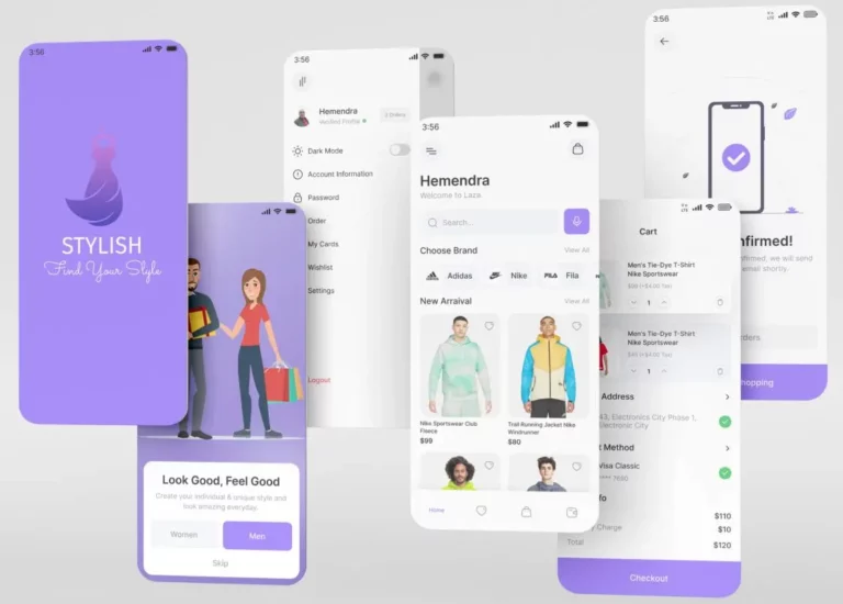 Stylish Shopping Mobile App Design Figma