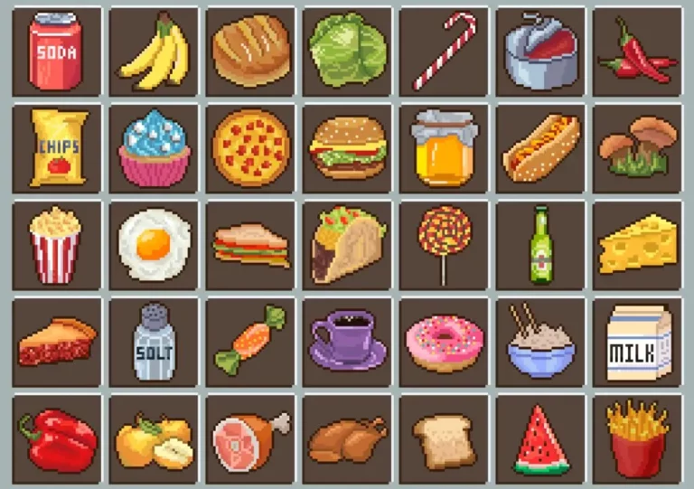 35 Food Pixel Icons