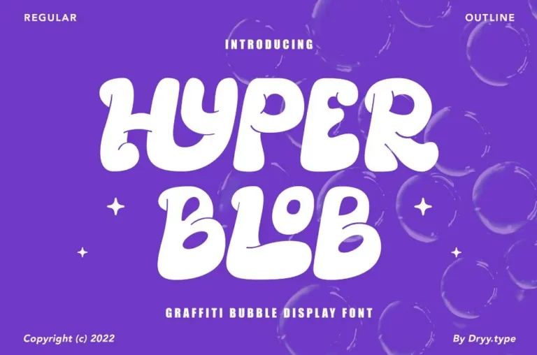 Hyper Blob Font