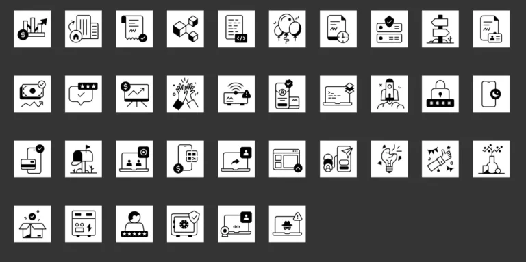 Online Marketing Icon Set Figma