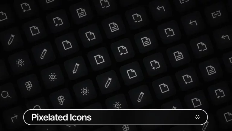 12 Pixel Style UI Icons Figma