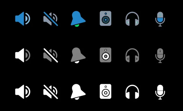 Minimal Sound Icons Pack Figma