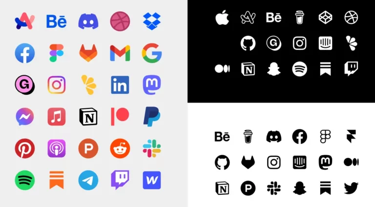 45+ Brand & Social Media Icons Figma