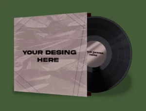 Album Vynil Cover Mockup PSD