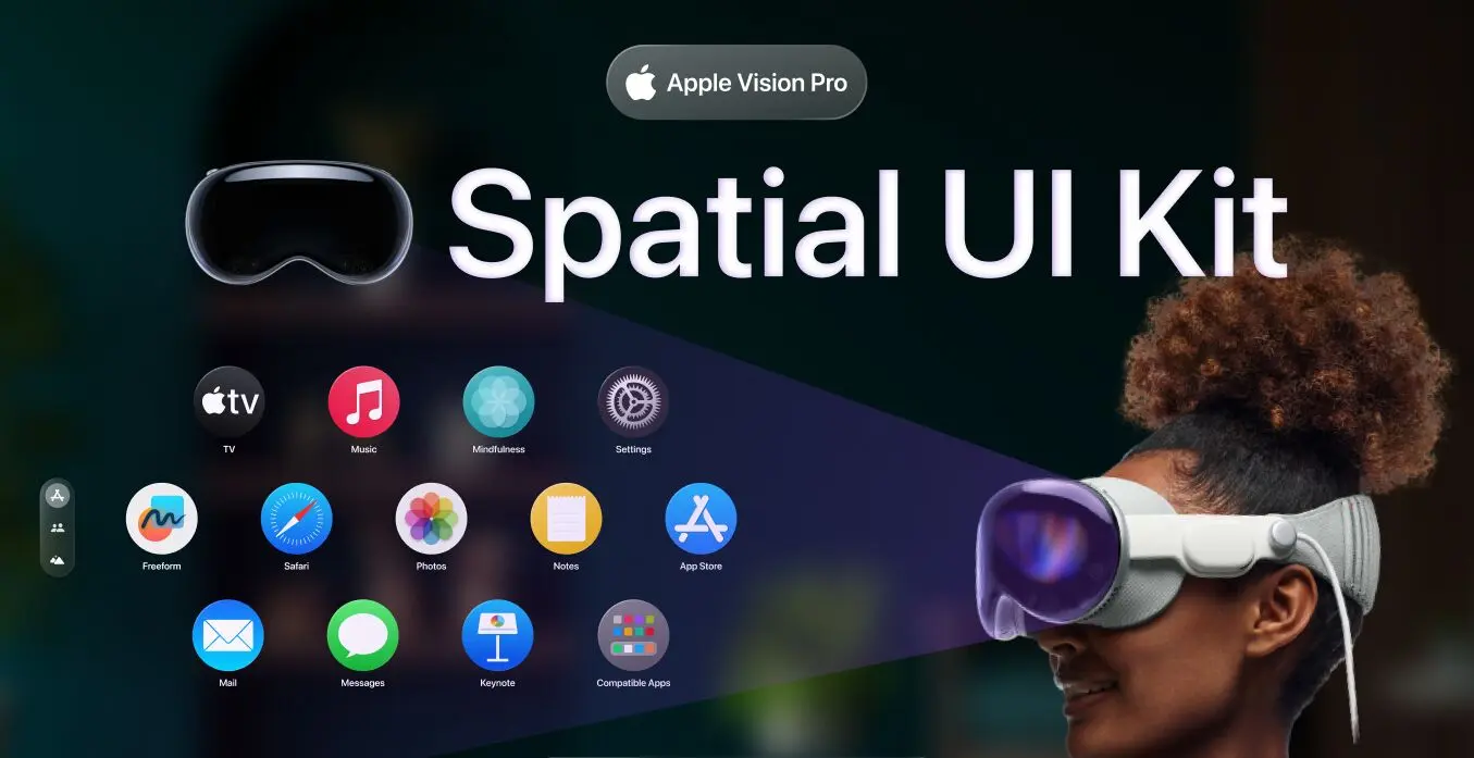 Free Apple Vision Pro Spatial UI Kit Figma TitanUI