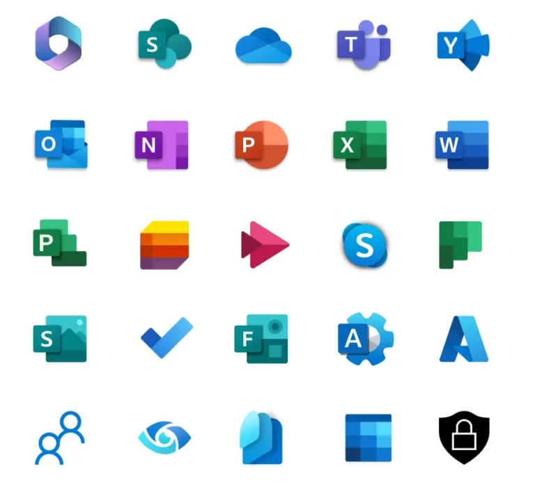 Microsoft App Icons Pack Figma