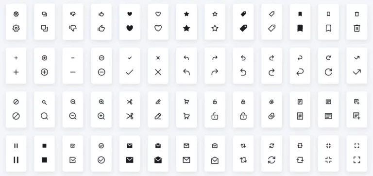 256+ Minimal UI Icons Figma