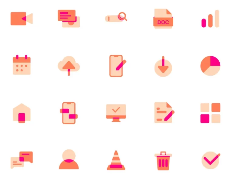 20 Overlapping Icons Figma