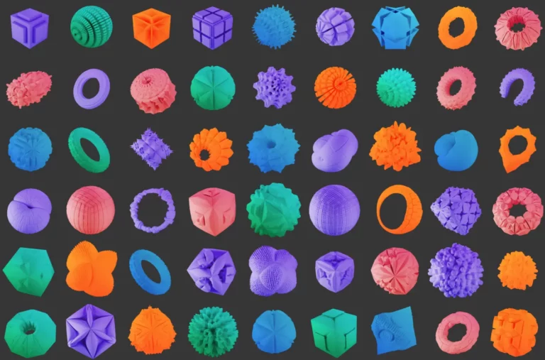 54 Colorful Shapes Pack Figma