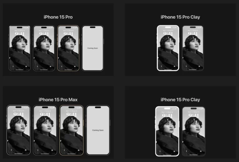 New iPhone 15 & 15 Pro Figma Mockups